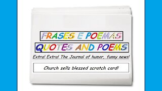 Funny news: Church sells blessed scratch card! [Quotes and Poems]