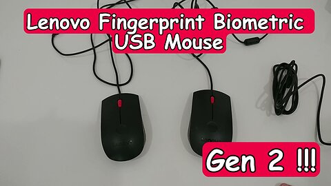 Lenovo Fingerprint Biometric USB Mouse Gen 2 Review (Comparing Gen 1 vs Gen 2)