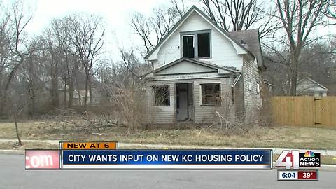 City wants input on new KC housing policy