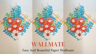 Wallmate | Paper Wallmate | Wallmate Paper Wall Hanging | Wall Hanging Craft Ideas | Paper Crafts #7