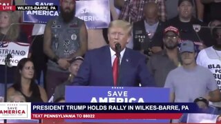 3 Minute Synopsis of President Donald J Trump in Wilkes Barre, PA
