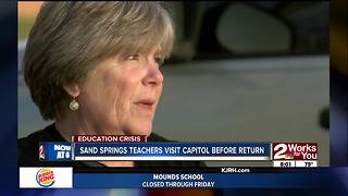 Sand Springs teacher visit State Capitol before classes start Thursday (part2))
