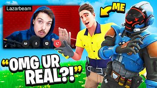 I Pretended To Be LazarBeam In Fortnite