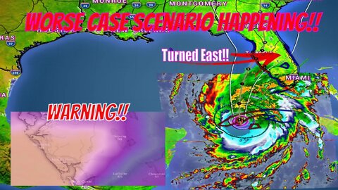 Worst Case Scenario Unfolding! Major Hurricane Ian Turns East!!