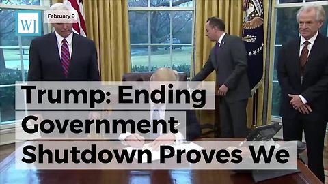 Trump: Ending Government Shutdown Proves We Need More Republicans Elected