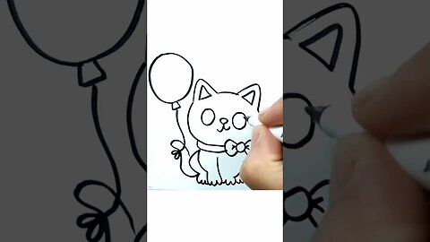 How to Draw and Paint Kawaii Kitten