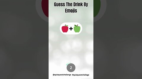 Guess the Drink by Emojis #shorts