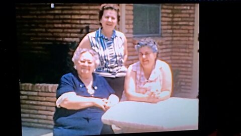 Lucy Clay Shipley Adams, May Louise Adams Reel & Hazel Adams Kraemer 1962 May's home Houston Tx