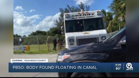 PBSO: Body found floating in canal