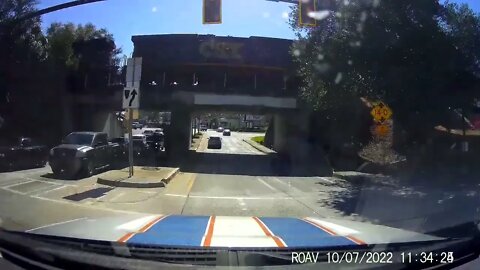 Driving Under a Train