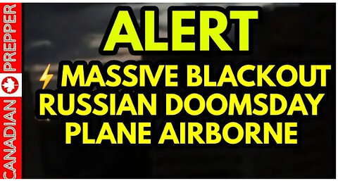 ⚡ALERT: MASSIVE BLACKOUT IN RUSSIA, DOOMSDAY PLANE AIRBORNE IN BLACK SEA! "FLASHES IN SKY" SEEN