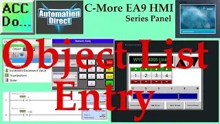 C-More EA9 HMI Series Panel Object List Entry