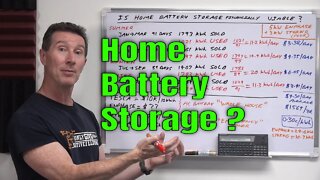 EEVblog 1502 - Is Home Battery Storage Financially Viable?
