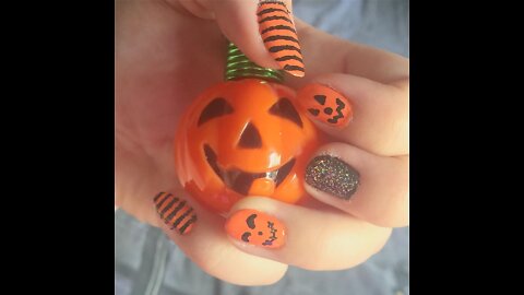 Pumpkin Nail Designs - Pumpkin Nail art designs