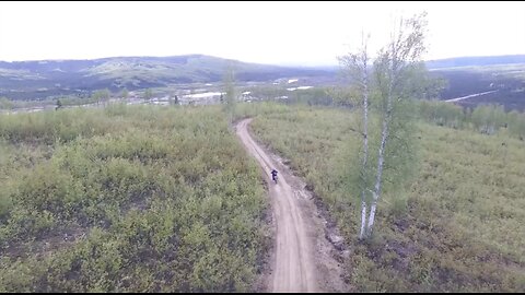 Alaskan dual sport Aerial footage