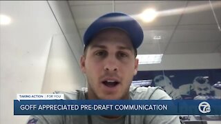 Goff appreciated pre-draft communication from Holmes and Campbell