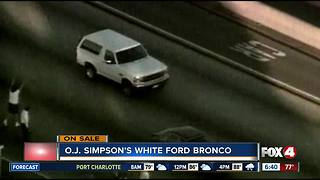 OJ Simpson's white Bronco for sale