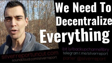 Spread Out! We Need To Decentralize Everything, Leave The Cities, Presearch, LBRY, Telegram