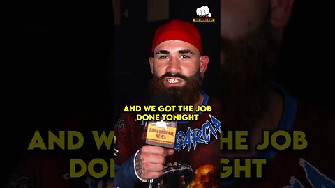 "I saw he was gassing out. I turned up the pressure and he was out of there", Chris Garcia #BKFC45