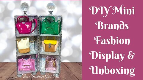 DIY Mini Brands Fashion Display | Mini Brands Fashion Unboxing | Mini Brands DIY