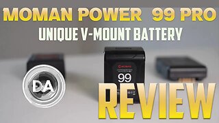 Moman Power 99 Pro Review: Unique V- Mount battery w/OLED and USB-C