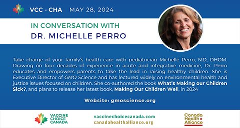Dr. Michelle Perro - In Conversation May 28/24