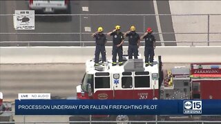 Firefighters salute fallen firefighting pilot Bryan Boatman