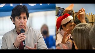 Los Angeles Councilman Kevin De Leon FIGHTS Activist at Christmas Party