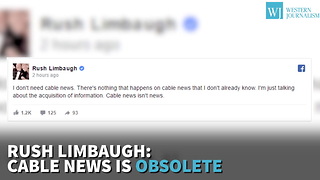 Rush Limbaugh: Cable News Is Obsolete