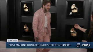 Post Malone donates Crocs to frontline workers