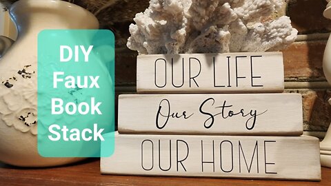 DIY Faux Book Stack