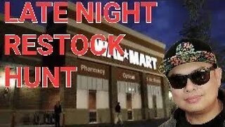 Late night Walmart restock hunting for Pokemon and sports cards!