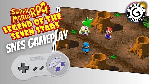 Super Mario RPG SNES - Legend of the Seven Stars - Rose Town, Forest Maze and Bowyer Boss Fight