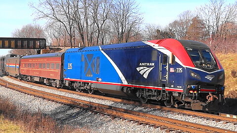 Federal Railroad Administration Car DOTX 221 on Amtrak Capitol Limited Train