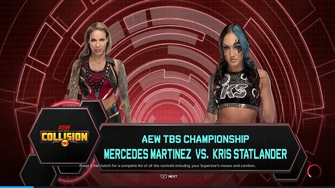 AEW Collision Kris Statlander vs Mercedes Martinez for the AEW TBS Championship