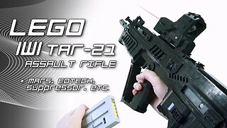 LEGO IWI TAR 21 Assault Rifle (+MARS, EOTECH, Suppressor, etc.)