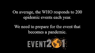 Event 201 Pandemic Exercise Highlights Reel - March 2020
