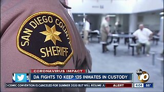 San Diego Co. DA fights to keep 135 inmates in custody