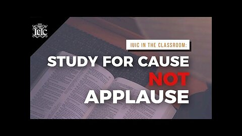 Bishop Nathanyel | Study For Cause Not Applause
