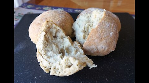 No-Knead Rosemary Bread (Appetizer Loaves)… super easy… foolproof… no machines (updated)