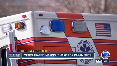 Traffic congestion is making it harder for Denver’s paramedics to get around