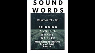 Sound Words, Meditations on the Ark of God, Part 9