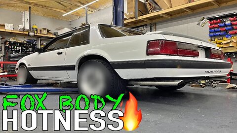 Bringin' the fox body heat with wheels and five lug conversion from @latemodelrestoration