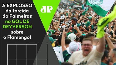 SURREAL! OLHA a EXPLOSÃO da torcida do Palmeiras no GOL DE DEYVERSON e TÍTULO sobre o Flamengo!