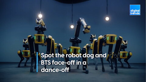 Spot joins BTS for a dance-off