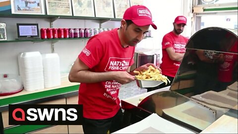 Man claims to have broken world record for wrapping five portions of chips in fastest time