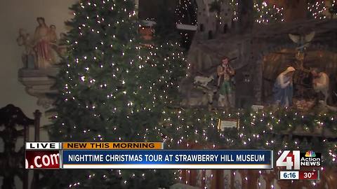 Nighttime Christmas tour at Strawberry Hill Museum