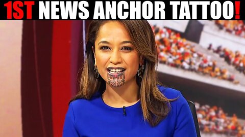 MAORI NEWSREADER becomes FIRST PERSON WITH CHIN TATTOO TO ANCHOR NEWS PROGRAMME!