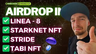 AirDrop INFO ✅ Odbieramy NFT od STARKNET + TABI - Kolejny AirDrop STRIDE + Linea 8 💸