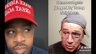 🚨 Democrat claims he was beat up by his Trump Neighbors. Do you believe him